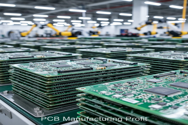 Stacks of professionally manufactured PCBs